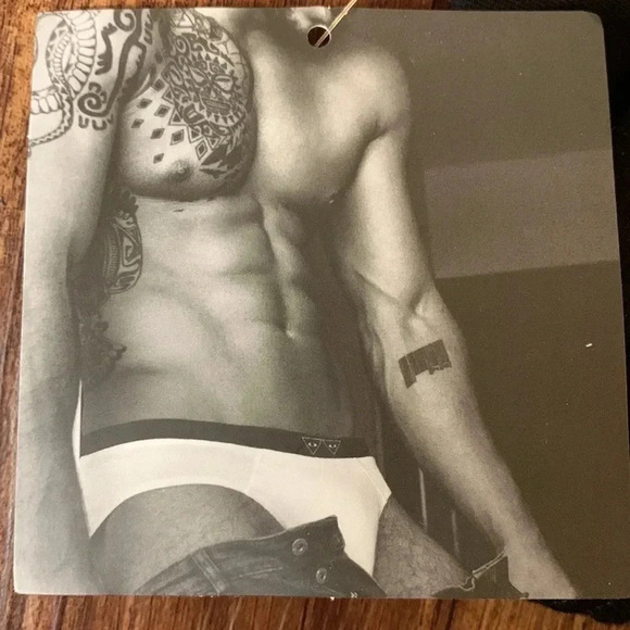 Katy Weber Jock Briefs Underwear Black & White  Pima Cotton X-Small. New - Picture 7 of 7